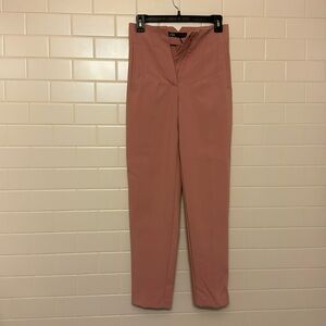 Zara pink tailored pant
